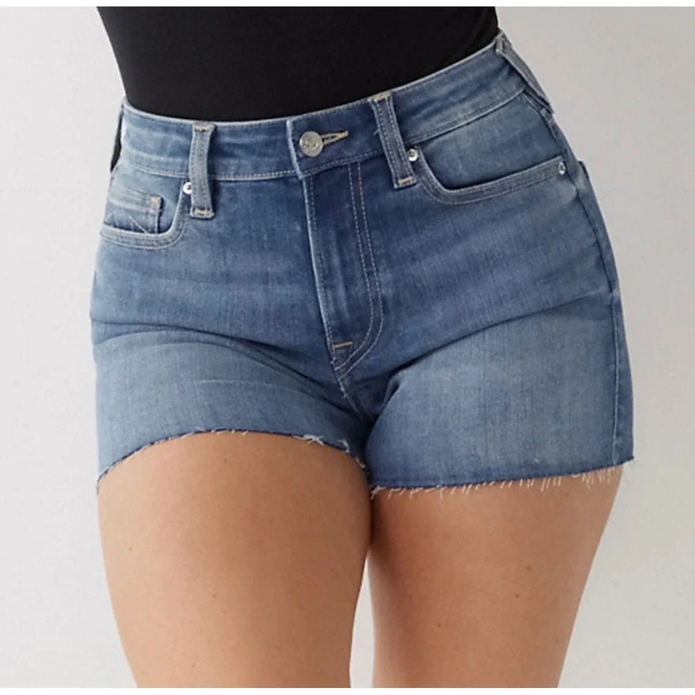 True Religion‎ Maisie Denim Shorts RN112790 CA57414 Size 29 Distressed
